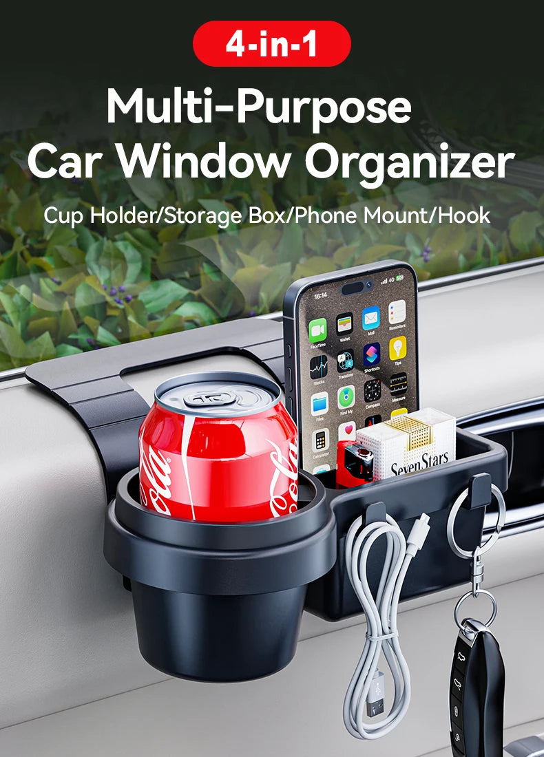 Car Window Door Cupholder