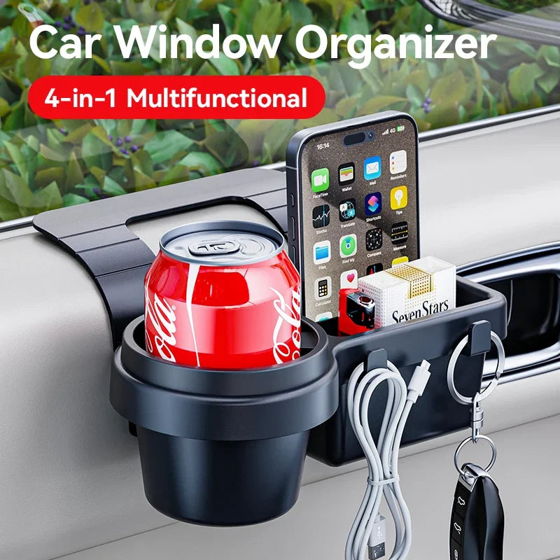 Car Window Door Cupholder