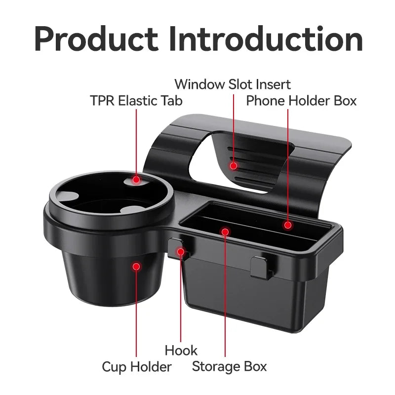 Car Window Door Cupholder