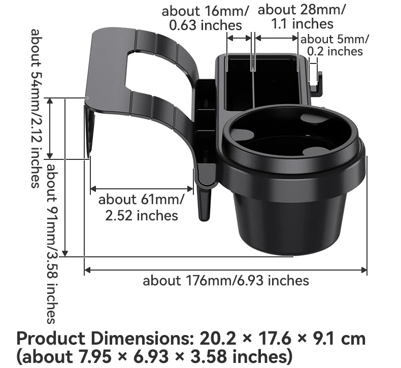 Car Window Door Cupholder