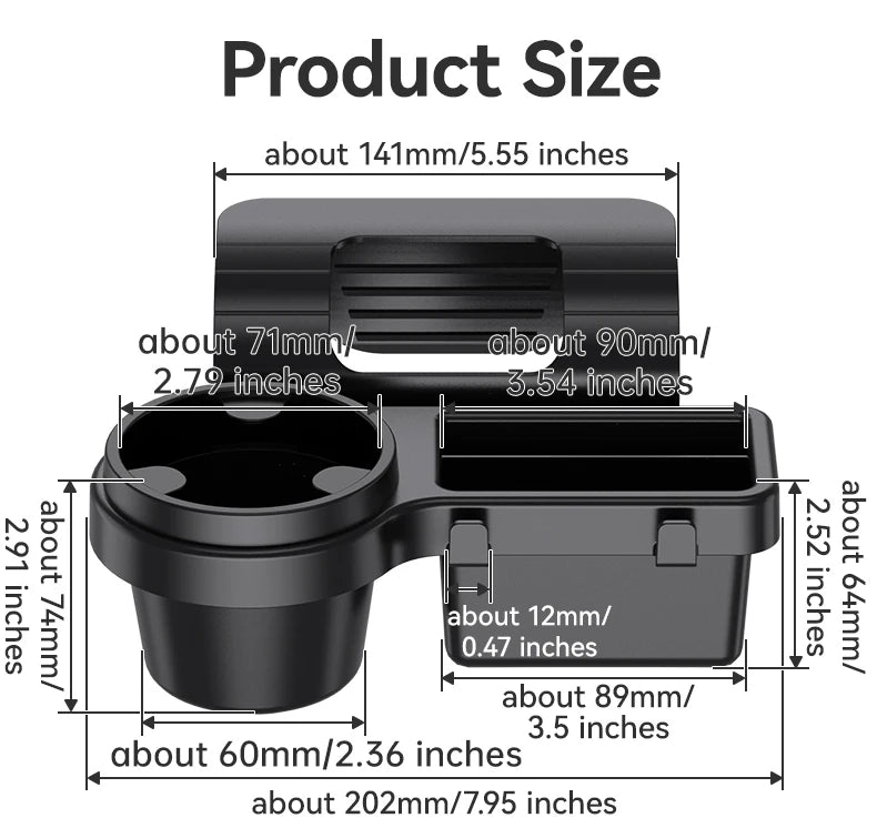 Car Window Door Cupholder