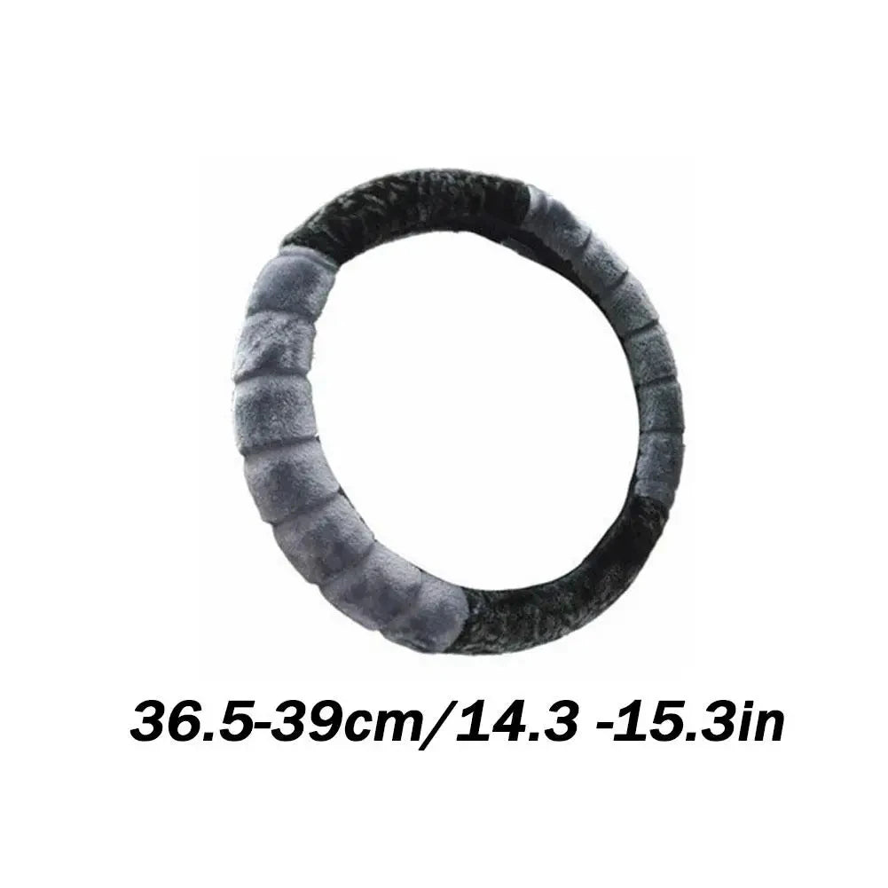 Cute Cartoon Ear Steering Wheel Cover - Warm & Cozy 15 Inch Universal Protector for Women's Car Accessories